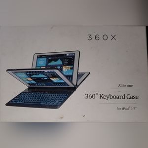 360x all in one 360 degrees keyboard case for iPad 9.7inch